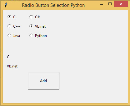 Radio Button In Python Tkinter Tutusfunny