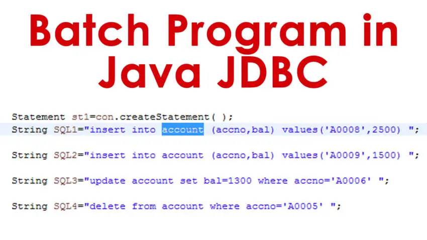 Java Batch Api Example