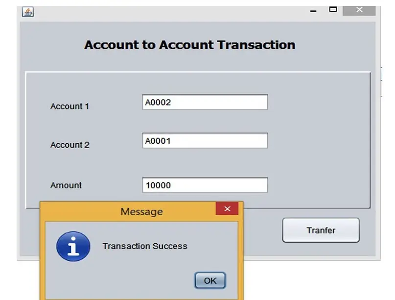 Banking Transaction Management in Java Mysql | Tutusfunny