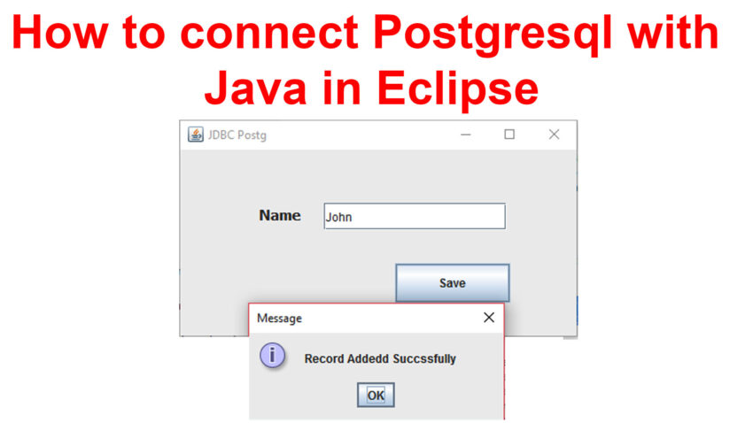 Postgresql Java Example