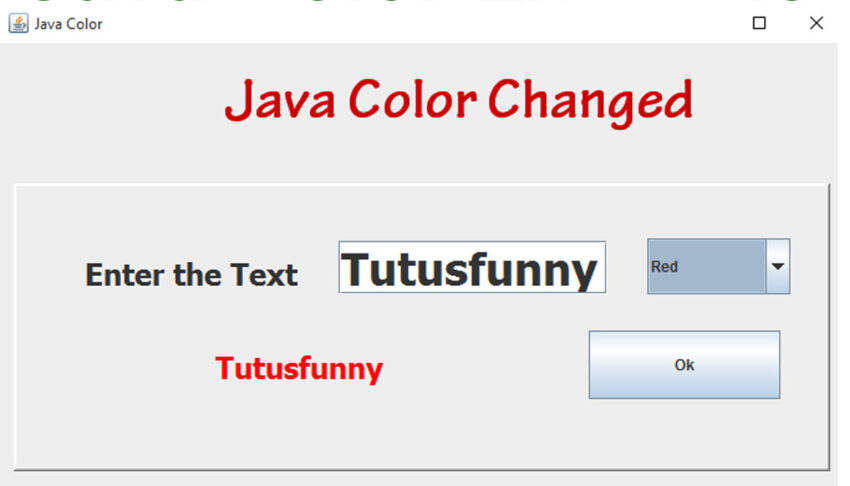 Java Color Change Example  Tutusfunny