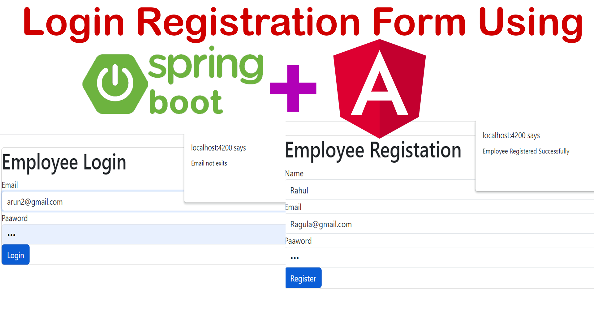 Angular in hot sale spring boot